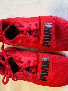 Puma Red Toddler Sneakers Size 12C Mesh Athletic Shoes